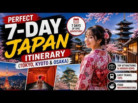 Perfect 7-Day Japan Itinerary (Tokyo, Kyoto & Osaka