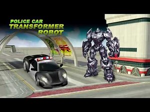 Police Car Transformer Robot Wars