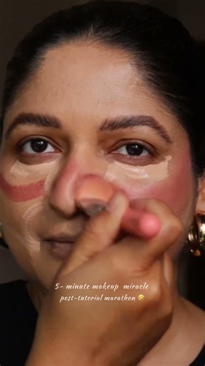 5 minute makeup after binge watching 1 hour tutorials | 5 minute makeup rescue | Quick Makeup magic
