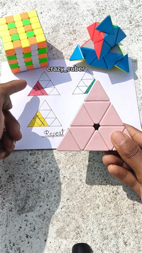Pyramixn Cube Solve In Magic tricks 🤯⚡#rubikscube #puzzle #solvecube #rubik #bordar2 #how #puzzle