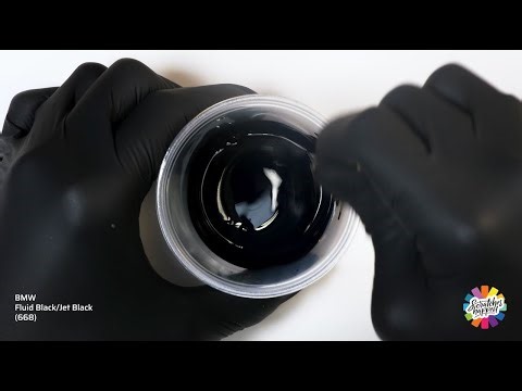 BMW Fluid Black/Jet Black (668) Touch Up Paint — OEM Formula Color Mixing