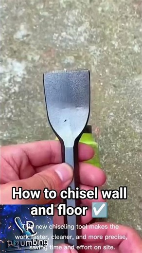 How to chisel wall and floor ☑️