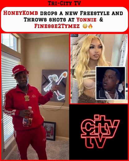 Tri-City TV 📺🎬 on Instagram: "📺: Alabama Rapper @honeykombbrazy drops a new freestyle and sends shots at Phenix City, AL Rapper @yonniejhae and Memphis Rapper #Finnesse2Tymes 😳🔥 #TriCityTV #trending"