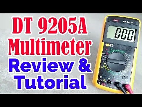 DT9205A Digital Multimeter Review & Full Tutorial for beginners ⚡ How to Use Multimeter ✅ | Som Tips