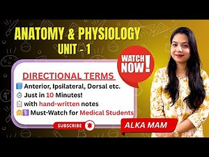 Master Directional Terms in Anatomy | Essential Guide for Medical Students | ALKA MADAM|