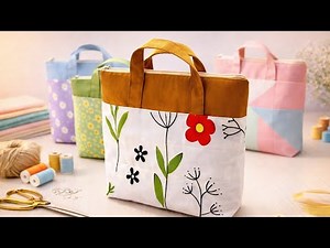 Easy Zippered Tote Bag Sewing Tutorial for Beginners