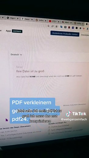 Englische PDF einfach mit Deepl ins Deutsche übersetzen