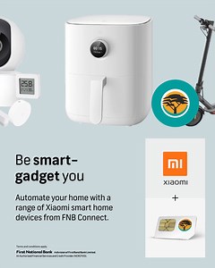 1.4K views · 102 reactions | Be 'smart-gadget' you with cutting-edge upgrades for your home. Get Xiaomi smart home devices from FNB Connect. Buy the products through the 24-month deals, which are cheaper than buying them at retail stores. Learn morehttps://bit.ly/3BGlQSw #LoveFNB #eBucks | FNB | Facebook