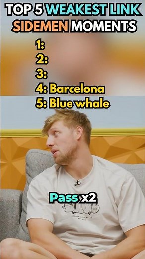 Top 5 Funniest Sidemen WEAKEST LINK Moments 😂 #sidemen