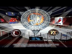 NHL 97 gameplay (PC Game, 1996)