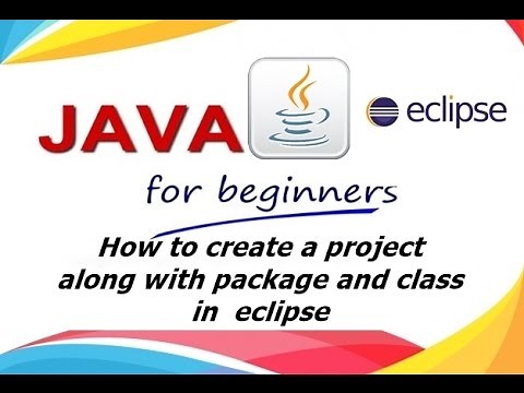 how to create new project,package and class in eclipse