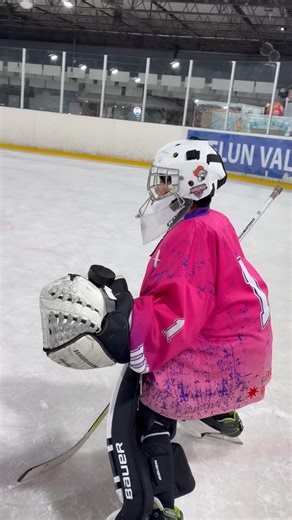 Glove out of position in the butterfly drop? A fun little game helps young goalies fix this small detail 🥅 🧒 #hockey #goalkeeper #hockeygoalie #goalkeeping #goalie #goalkeepertraining #training #goaliecoach #icehockey #goalkeepers #hockeykids | Our Zone Hockey Goalies