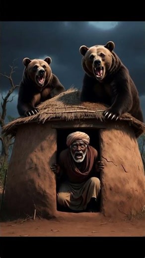 farmer and bear#ai #cartoon #kidsvideo #kahani