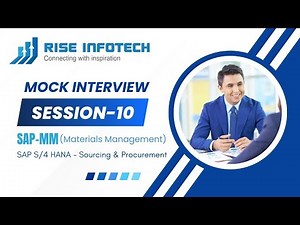 SAP-MM Consultant Mock Interview | Session 10 | 3-5 Years Experienced candidates | Rise Infotech