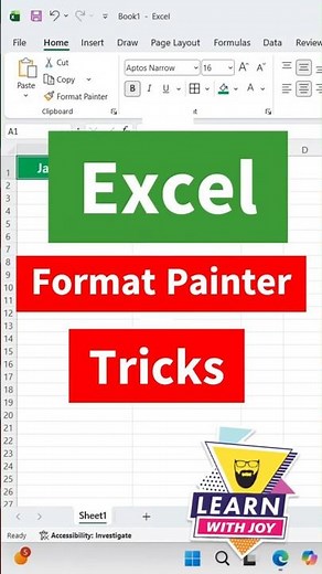 Copy Formatting in Excel FAST #excel