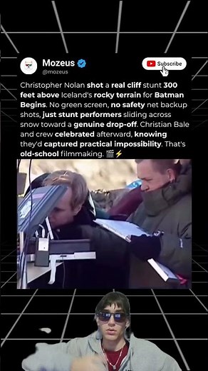How They Filmed This Insane Batman Stunt 🏔️ #filmmaking #nolan