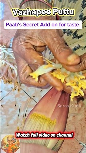 Ithu therinjana daily sapduveenga 😲 | Paati Samayal Vazhapoo Puttu Secret Recipe