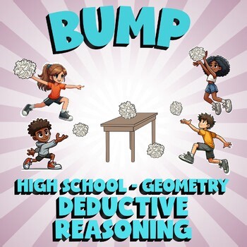 Deductive Reasoning BUMP Math Game - No Prep Geometry Review Activity