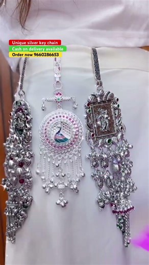 New designer beautiful silver key chain with 67% discount on instant order #ytshorts #shortsfeed