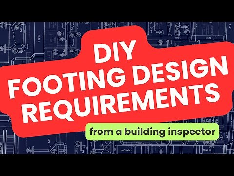 FOOTING DESIGN | MINIMUM REQUIREMENTS FOR DIY