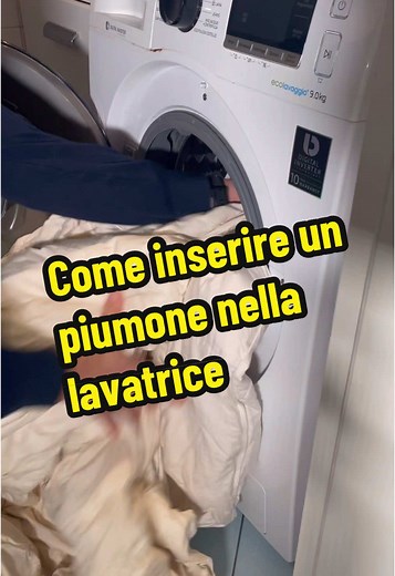 Come inserire facilmente un piumone in lavatrice