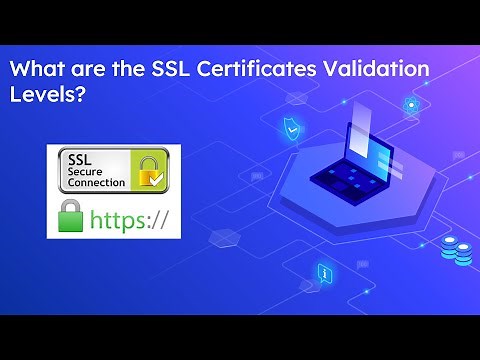 What are the SSL Certificates Validation Levels?