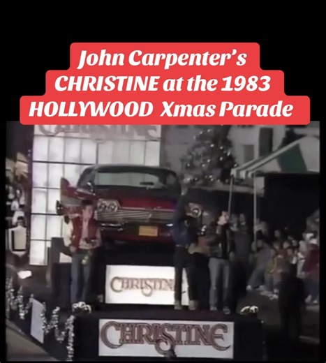Christine rolling down Hollywood Blvd in 1983 spreading some Xmas cheer 🚘 | Nightmare Nostalgia