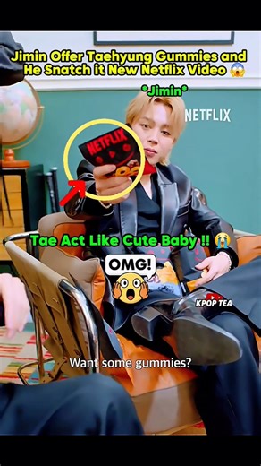 OMG😱Taehyung Steal Jimin Gummy Behind Scenes😭#bts #btsarmy#btsshorts#taehyung#jungkook#btsv#jimin#rm