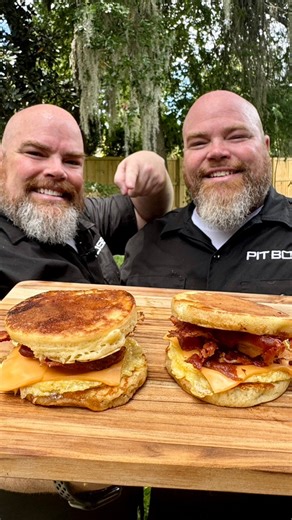 Homemade Bacon Egg and Cheese McGriddles on the Pit Boss Ultimate Griddle!🔥Theee are so much fun to make! Especially with the Pit Boss Egg Rings and Pancake Batter Dispenser! This copycat recipe is a MUST TRY! #pitbossnation #cooking #recipe #copycat | WALTWINS
