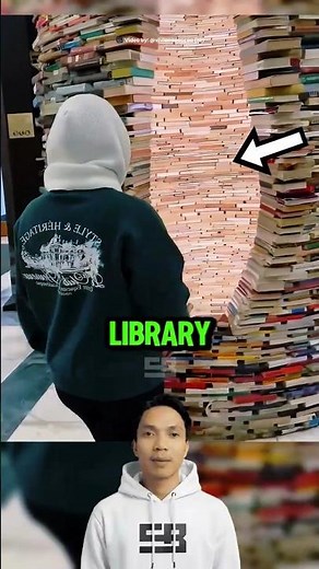Mind Bending Library Book Tower 🤯