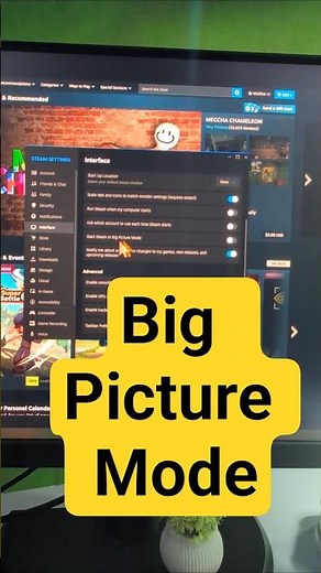 Enter Steam in Big Picture Mode #Steam #BigPictureMode #SteamTutorial #SteamController #PCGaming