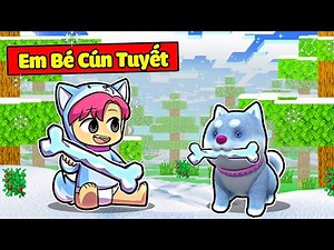 SINH TỐ TEAM BẤT NGỜ KHI HIHA BIẾN THÀNH EM BÉ CÚN SHIBA TUYẾT TRONG MINECRAFT🐶❄🐕
