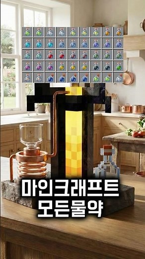 마인크래프트 모든 물약 #마인크래프트 #레시피