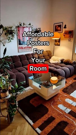 Way to make your room look unique!🔥🎱 #bedroomdecor #posters