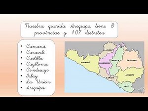 Primer Grado: ubicación y provincias de Arequipa