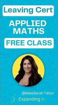 Are you an Applied Maths student...?