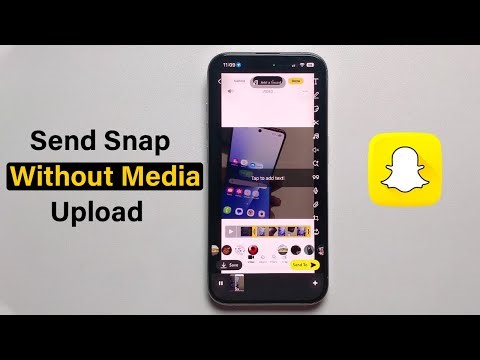 How to send snap without media upload