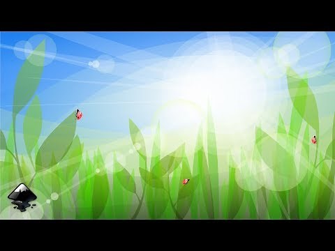 Grass background with sun rays in Inkscape