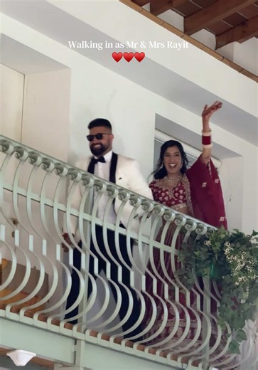 Punjabi Wedding Reception Entry Ideas — Walking in as Mr & Mrs