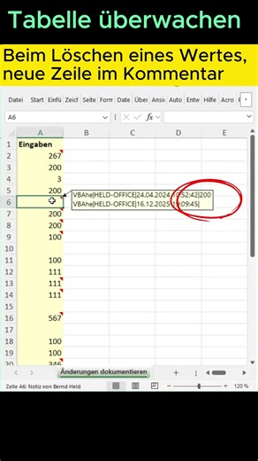 Wer hat was geändert? Excel kann das automatisch!