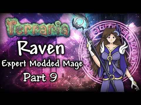 Terraria 1.3.4 Expert Modded Mage Let's Play Part 9 | Expert Skeletron! New Weapons!