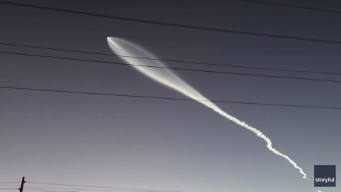 SpaceX Launch Lights Up Southern California Night Sky
