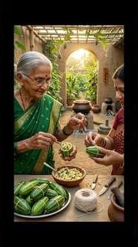 Grandma’s Secret Stuffed Pointed Gourd Recipe | Better Than Any Restaurant Sabzi #ai #aivideo #sh...