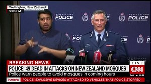 107K views · 1.6K reactions | BREAKING: 49 people have been killed in a terrorist attack on two mosques in Christchurch. New Zealand's police commissioner confirms that one man has been charged and three others are still under investigation. Latest updates: https://cnn.it/2TSG9qo | CNN International | Facebook