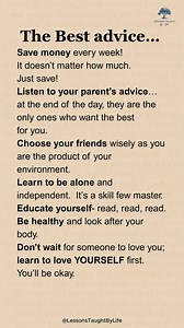 238K views · 3.7K reactions | The best advice | Lessons Taught By Life | Facebook