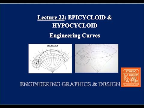 Lecture 22: Epicycloid & Hypocycloid | Engineering Curves#egd #simplifiedegd