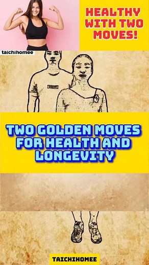 Just two moves a day for a strong body, glowing skin, and endless energy — the secret to longevity is right here! 💪✨ #officeworkout #healing #taichi #qigong #kungfu #fitness #health #beauty #benefits #exercises #yoga #taichihomee | Taichi Homee