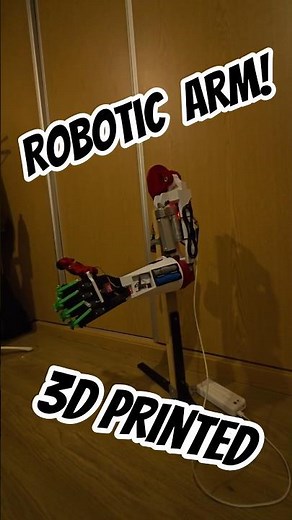 Humanoid Robotic Arm v1.0 - Project #robotics #3dprinting