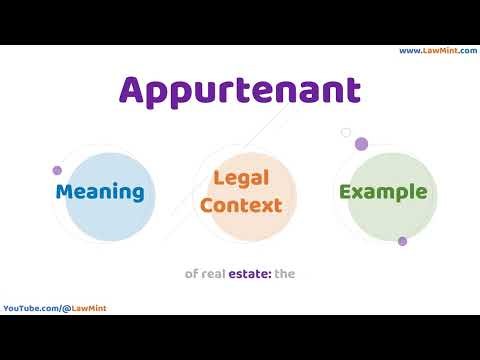 Appurtenant Meaning Legal Context & Example Legal Terms Simplified @LawMint