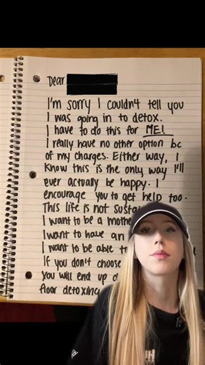 I came across a letter I wrote to my boyfriend at the time, telling him I was going to check myself into detox because I was exhausted from the life we were living and knew something had to change. He never actually received the letter because shortly after, he overdosed and fell into a coma for multiple days. Looking back, I wish I could tell that version of myself that we made it out. We left that relationship, stayed sober, and kept going even when it felt impossible. No matter how hard it go